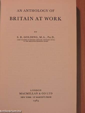 An Anthology of Britain at Work