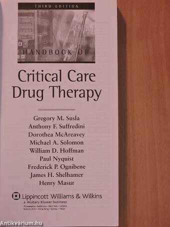 The Handbook of Critical Care Drug Therapy