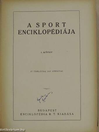 A sport enciklopédiája I-II.