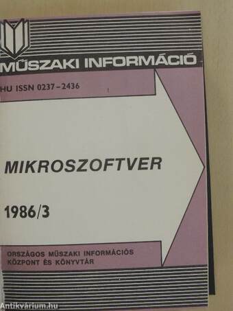 Mikroszoftver 1986. (nem teljes évfolyam)/1987/1-6.