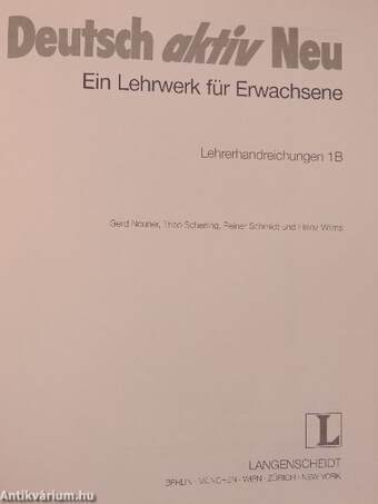 Deutsch aktiv Neu 1B - Lehrerhandreichungen