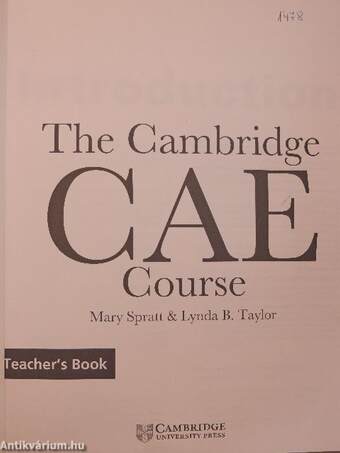 The Cambridge CAE Course - Teacher's Book