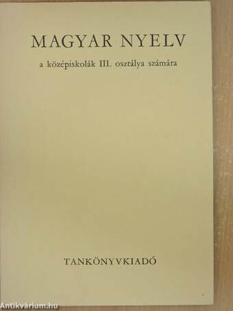 Magyar nyelv III.