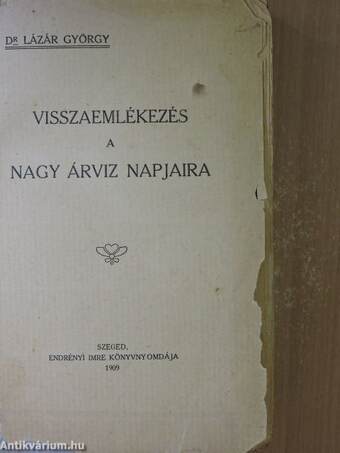 Visszaemlékezés a Nagy Árviz napjaira