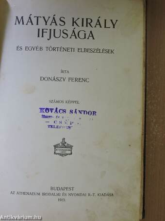 Mátyás király ifjusága