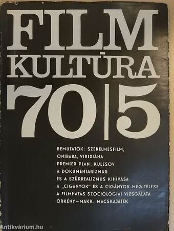 Filmkultúra 1970. szeptember-október