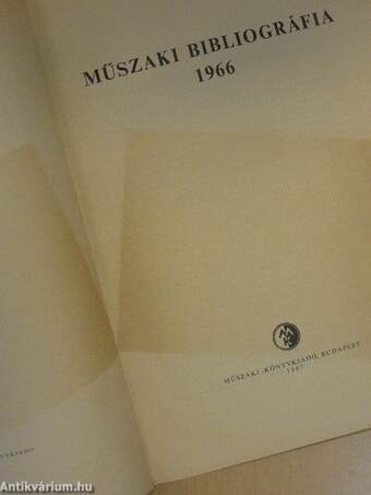 Műszaki bibliográfia 1966