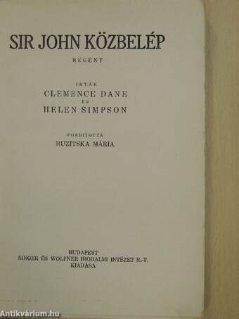 Sir John közbelép I-II.