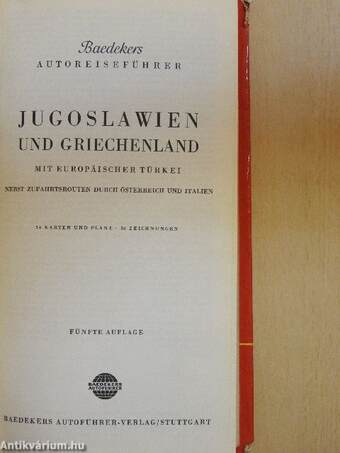 Baedekers Jugoslawien und Griechenland mit europäischer Türkei