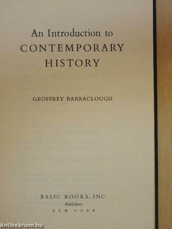 An Introduction to Contemporary History