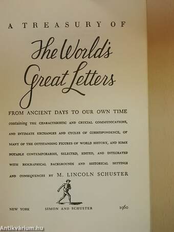 A Treasury of the World's Great Letters