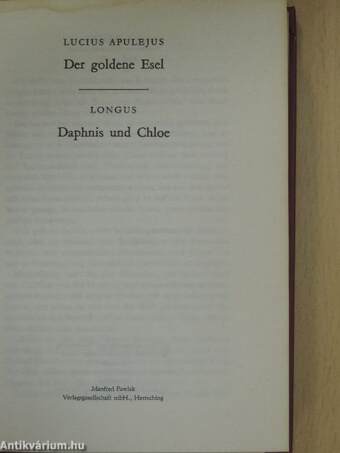 Der goldene Esel/Daphnis und Chloe