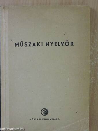 Műszaki Nyelvőr 1955-1956. (teljes évfolyamok)