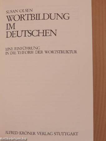 Wortbildung im Deutschen