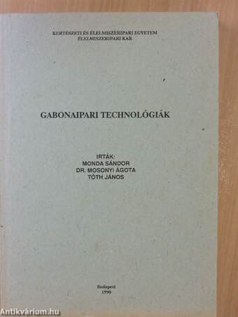 Gabonaipari technológiák