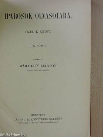 Iparosok olvasótára 1904/1-10.