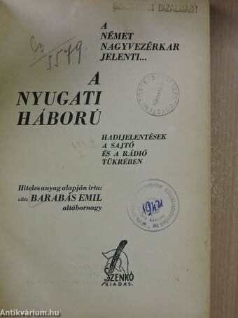 A nyugati háború