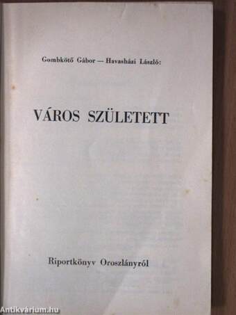 Város született