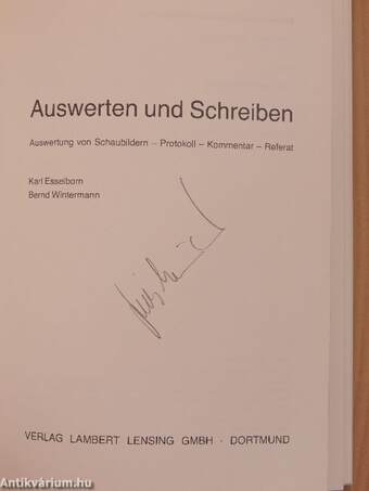 Auswerten und Schreiben