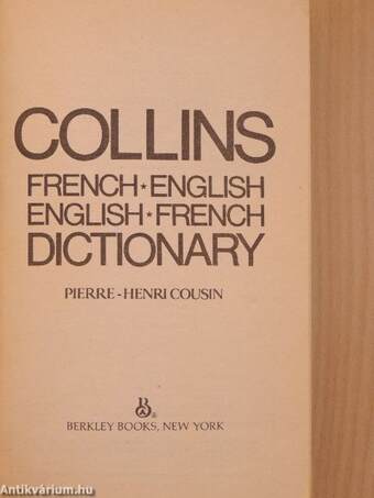 Collins French-English, English-French Dictionary