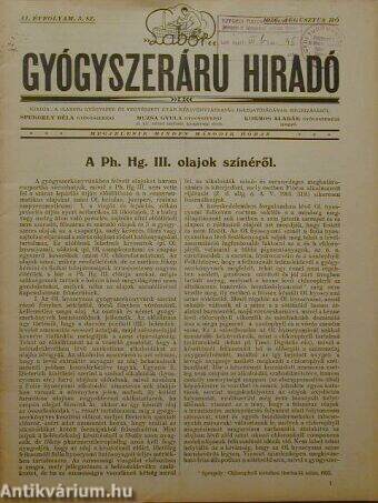 "Labor" Gyógyszeráru Híradó 1926. augusztus