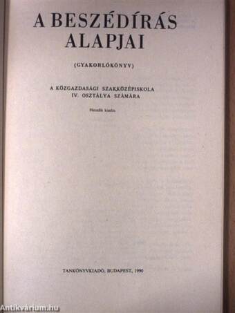 A beszédírás alapjai