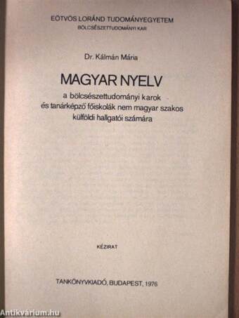 Magyar nyelv