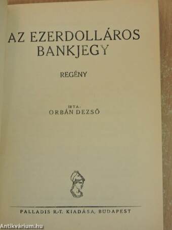 Az ezerdolláros bankjegy