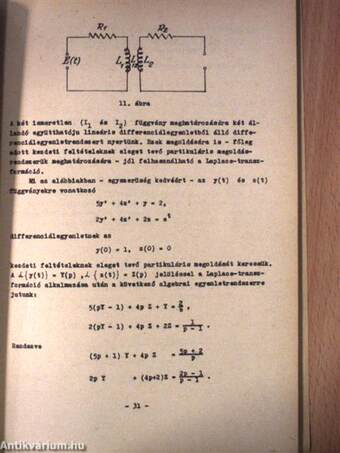 Matematika villamosmérnökök részére