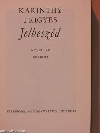 Jelbeszéd 1. (töredék)