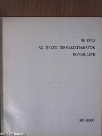 50 éves az Újpesti Természetbarátok Egyesülete