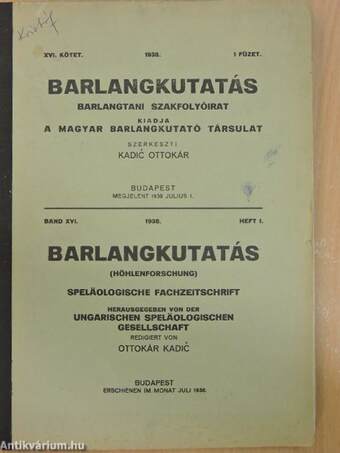 Barlangkutatás 1938/1.