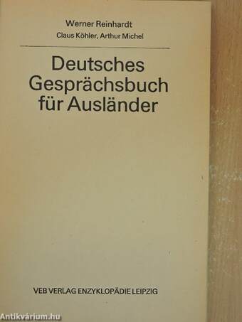 Deutsches Gesprächsbuch für Ausländer