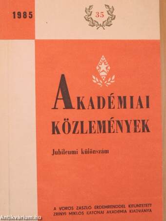 Akadémiai Közlemények 1985