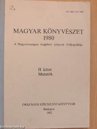 Magyar Könyvészet 1980 II.