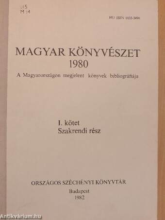 Magyar Könyvészet 1980 I.