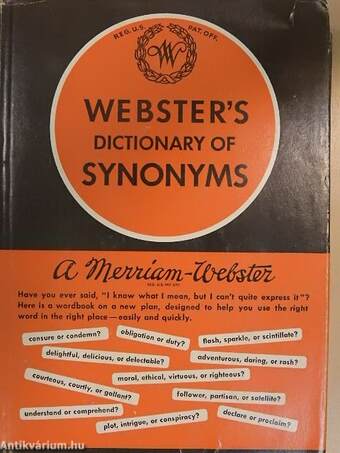 Webster's Dictionary of Synonyms