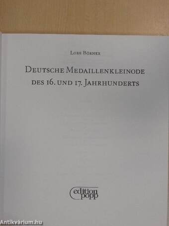 Deutsche Medaillenkleinode des 16. und 17. Jahrhunderts