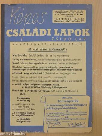 Képes Családi Lapok 1942. március 22.