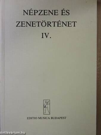 Népzene és zenetörténet IV.