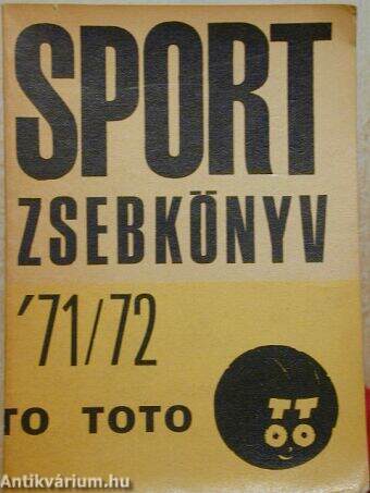 Sport zsebkönyv '71/72