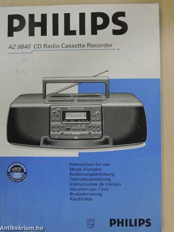 Philips AZ 8640 CD Radio Casette Recorder