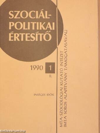Szociálpolitikai értesítő 1990/1 II.