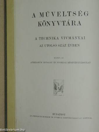 A műveltség könyvtára I-XI.