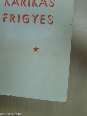 Névadónk Karikás Frigyes