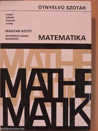 Ötnyelvű szótár - Matematika