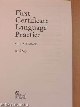 First Certificate Language Practice