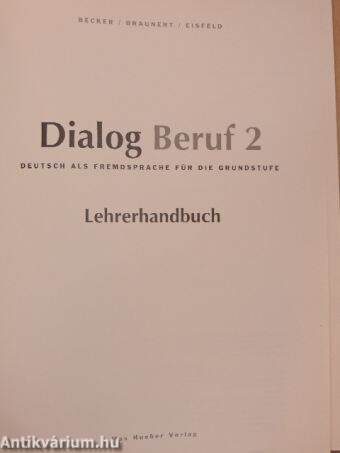 Dialog Beruf 2 - Lehrerhandbuch