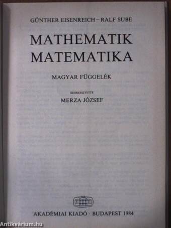 Ötnyelvű szótár - Matematika