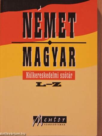 Német-magyar külkereskedelmi szótár II. (töredék)